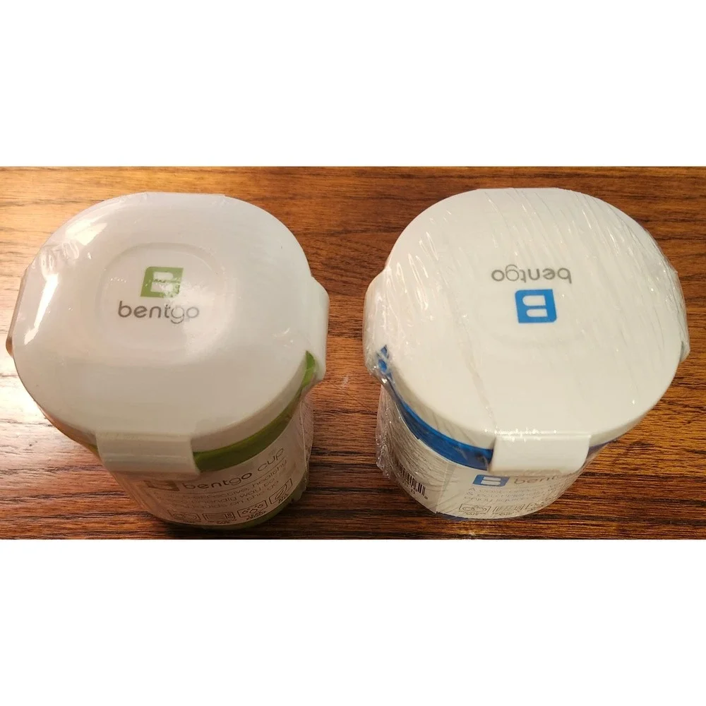 Bentgo Cup 12oz Leak-Proof Travel Container Set Blue Green BGOCUP-B BGOCUP-G 2pk